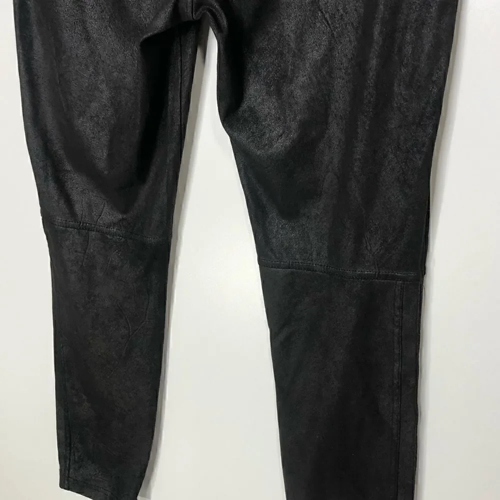 Free People Vegan Suede Black Leggings